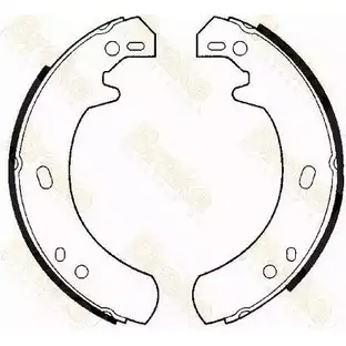 Тормозные колодки ручника, комплект BRAKE ENGINEERING SH2437 D6ET5RR 1227788249 ZB OSW