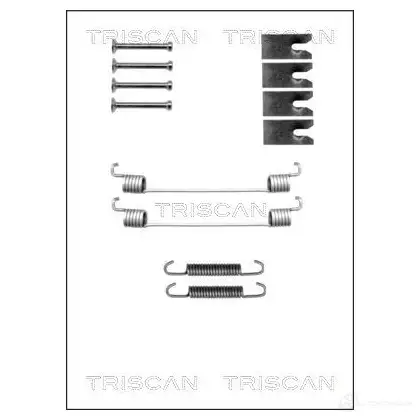 Ремкомплект тормозных накладок TRISCAN 8105102598 5709147546758 1115242 2GYE F16 изображение 0