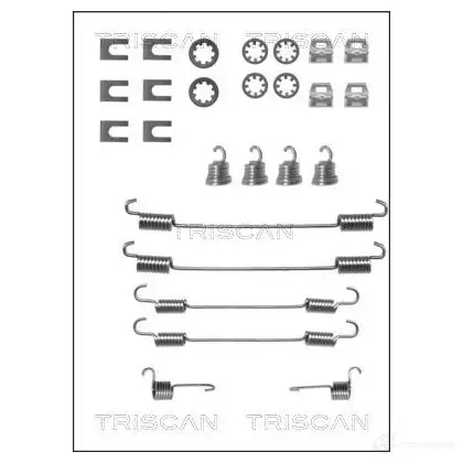 Ремкомплект тормозных накладок TRISCAN QAI J5 1115620 5709147017739 8105282524 изображение 0