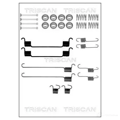 Ремкомплект тормозных накладок TRISCAN FW1H 2H 8105502558 1115879 5709147546536 изображение 0