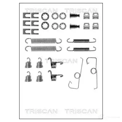 Ремкомплект тормозных накладок TRISCAN JFK5 H95 1115209 8105102512 5709147017616