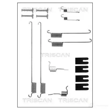 Ремкомплект тормозных накладок TRISCAN 1115449 5709147546772 8105172467 S JB5S7 изображение 0