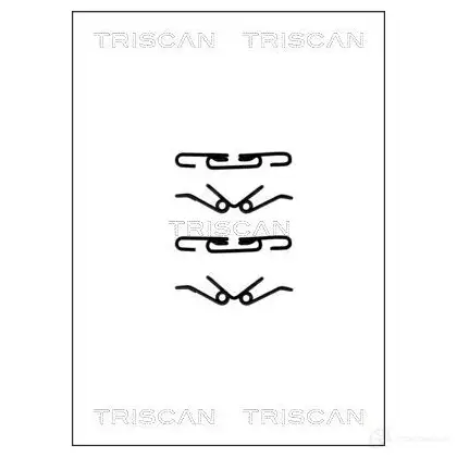Ремкомплект колодок TRISCAN 5709147549957 1115147 8105101610 E B4MF