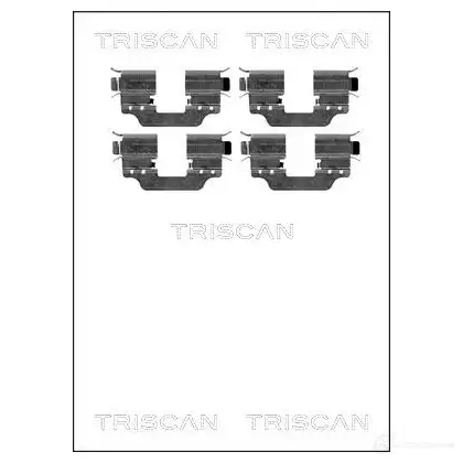 Ремкомплект колодок TRISCAN 1115500 2 6Z70 5709147551356 8105231597