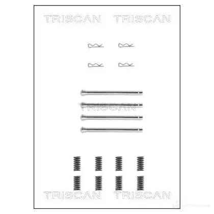 Ремкомплект колодок TRISCAN 1115911 TD1M XN 5709147015711 8105701435 изображение 0