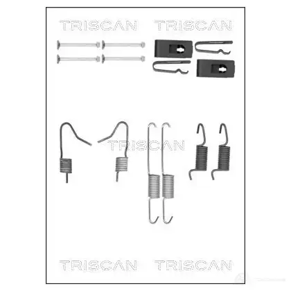 Ремкомплект колодок ручника TRISCAN 1115257 8105102613 5710476064813 Y45 9G