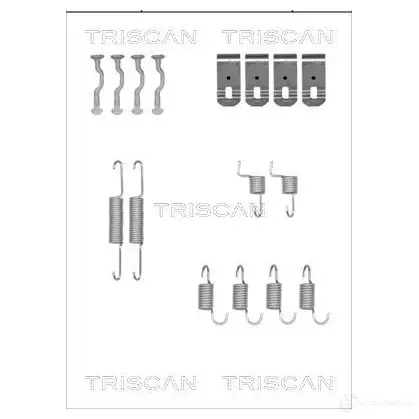 Ремкомплект колодок ручника TRISCAN 8105402540 T 4C2Y 1115781 5709147547137 изображение 0