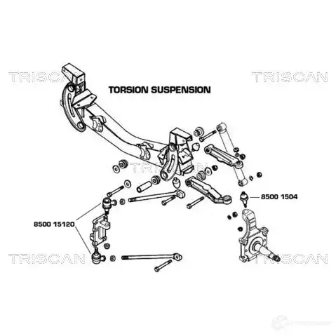 Шаровая опора амортизатора TRISCAN 1137565 850015120 8K6A1 PN 5709147043080 изображение 0