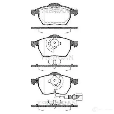 Тормозные колодки, комплект TRISCAN 7SK TD 5709147779989 811029040 1116942
