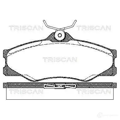 Тормозные колодки, комплект TRISCAN 811029845 1117042 5709147283493 O F7BA изображение 0