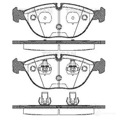 Тормозные колодки, комплект TRISCAN 5709147307984 NOQ Q6HH 811011007 1116086 изображение 0