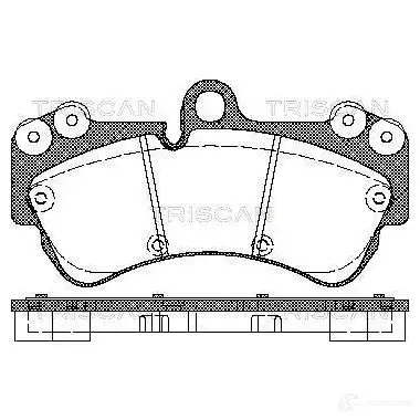 Тормозные колодки, комплект TRISCAN 5709147878859 JXB MWX 811029048 1116950