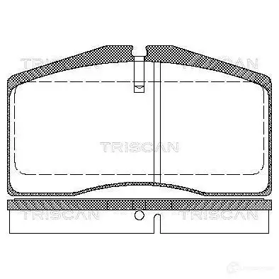 Тормозные колодки, комплект TRISCAN 1117016 811029164 5709147856666 Z1 VUTP изображение 0