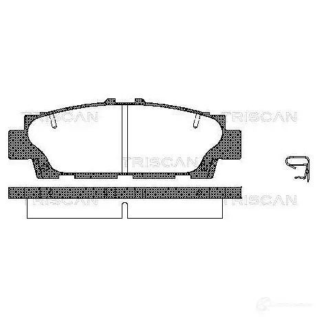 Тормозные колодки, комплект TRISCAN 1116207 5709147833315 NN2 2S 811013035 изображение 0