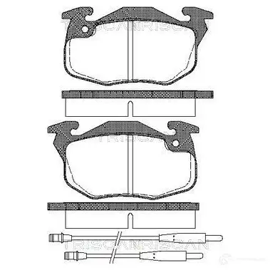 Тормозные колодки, комплект TRISCAN 5709147279816 811010979 1116078 YUC 4W изображение 0