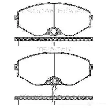 Тормозные колодки, комплект TRISCAN 5709147855591 811014037 7908 A7 1116332 изображение 0