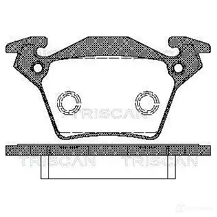 Тормозные колодки, комплект TRISCAN 5709147662236 811023023 FK5 YY 1116626