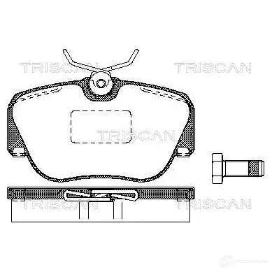 Тормозные колодки, комплект TRISCAN 5709147283004 811023936 1116700 EQOYWX B