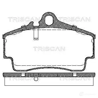 Тормозные колодки, комплект TRISCAN FA TW6A 1117015 5709147856635 811029163