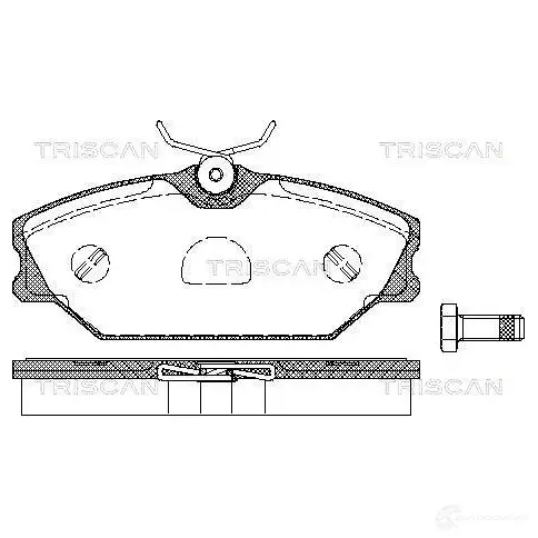 Тормозные колодки, комплект TRISCAN 5709147752227 811025011 1116767 UOX QW