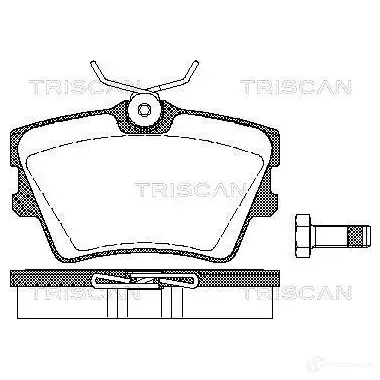 Тормозные колодки, комплект TRISCAN 5709147319642 1116917 D9Z F064 811029014