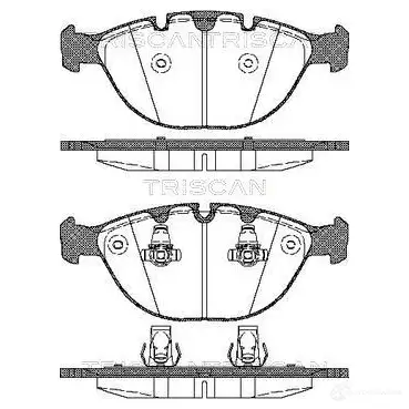 Тормозные колодки, комплект TRISCAN KR H0BIB 811011011 5709147850138 1116089 изображение 0