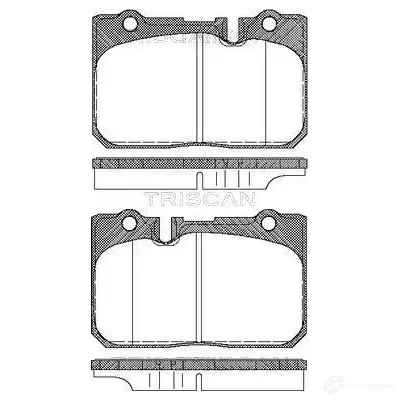 Тормозные колодки, комплект TRISCAN 811013038 5709147833407 XF2NQ X4 1116210