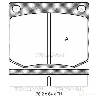 Тормозные колодки, комплект TRISCAN 1117293 BVFFF T 5709147248751 811065604 изображение 0