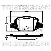 Тормозные колодки, комплект TRISCAN 5709147532881 1116407 811015038 S L14EL