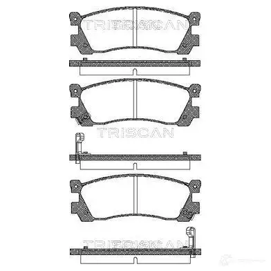 Тормозные колодки, комплект TRISCAN X97 C0 5709147284209 1117282 811050896 изображение 0