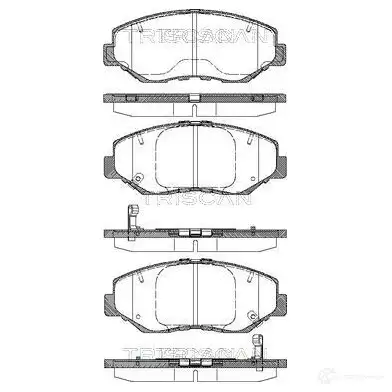 Тормозные колодки, комплект TRISCAN 56 GH5IP 1117104 5709147882528 811040060 изображение 0
