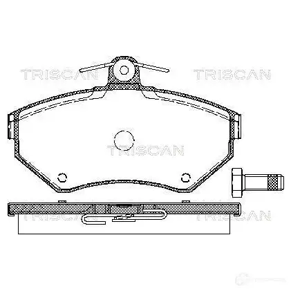 Тормозные колодки, комплект TRISCAN 5709147319475 1S1 1X6N 1116915 811029012