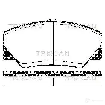 Тормозные колодки, комплект TRISCAN 84BPCO 8 5709147248904 811016844 1116507