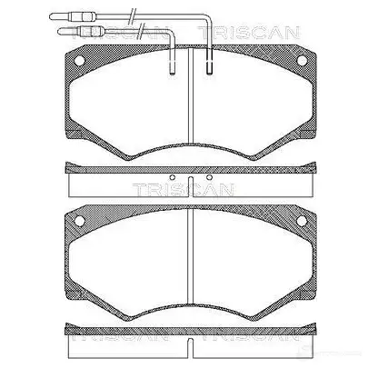 Тормозные колодки, комплект TRISCAN 811015024 5K N3M 5709147855652 1116392 изображение 0