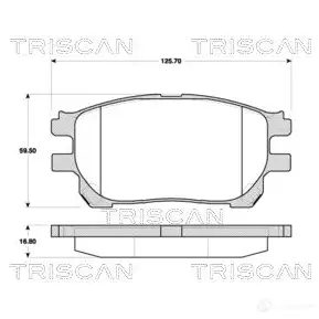 Тормозные колодки, комплект TRISCAN 5709147532591 1116244 BYHG T5C 811013073 изображение 0