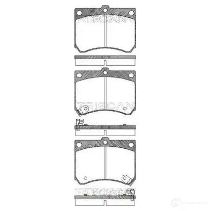 Тормозные колодки, комплект TRISCAN B7Y 6UP 5709147316917 1117273 811050186 изображение 0