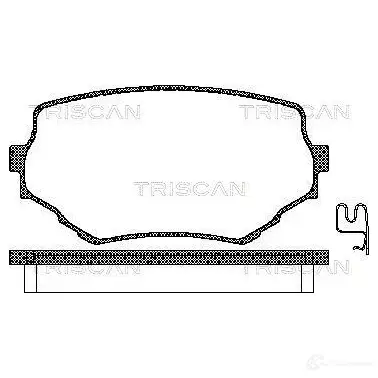 Тормозные колодки, комплект TRISCAN 5709147311066 811069002 0 FNM2QF 1117325