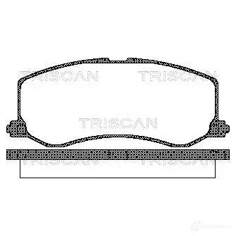 Тормозные колодки, комплект TRISCAN 811069005 Q9P5 U 5709147321560 1117328