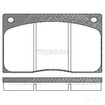 Тормозные колодки, комплект TRISCAN 5709147279045 QR OSV 1116064 811010799 изображение 0