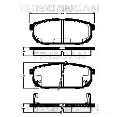 Тормозные колодки, комплект TRISCAN 1116562 5709147925034 OR492 DS 811018014