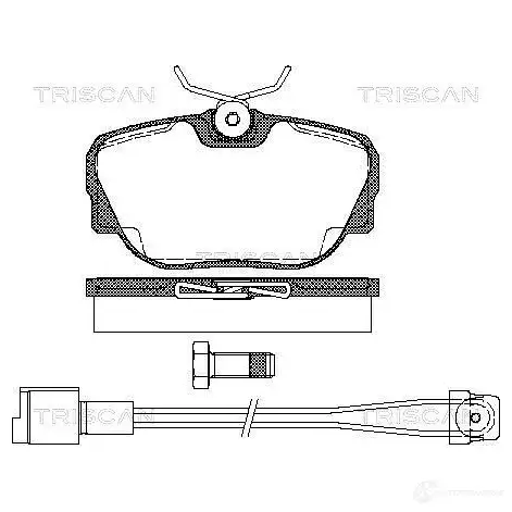 Тормозные колодки, комплект TRISCAN 811011949 PH GTBU 5709147280836 1116148