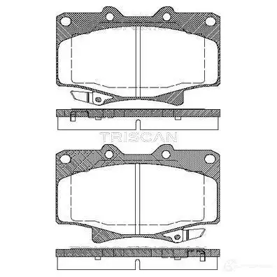 Тормозные колодки, комплект TRISCAN 5709147282076 1116186 811013013 M7 MG2UW изображение 0