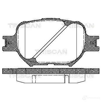 Тормозные колодки, комплект TRISCAN M6M XDN 811013046 1116218 5709147851142
