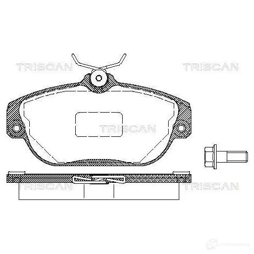 Тормозные колодки, комплект TRISCAN 1116812 L VI1N 5709147283219 811027002