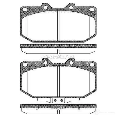 Тормозные колодки, комплект TRISCAN 811014030 1116326 DPNTK H 5709147855256 изображение 0