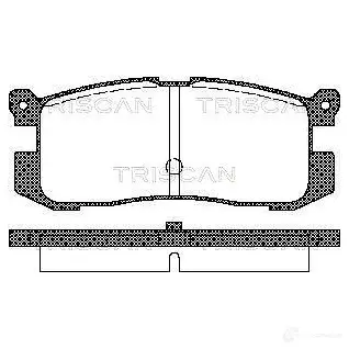 Тормозные колодки, комплект TRISCAN 2G DO4B 5709147284216 811050926 1117283