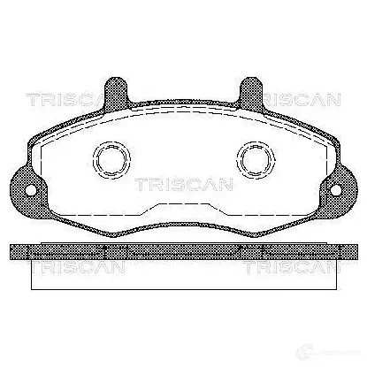 Тормозные колодки, комплект TRISCAN 1116512 5709147282762 811016969 ZU M8W