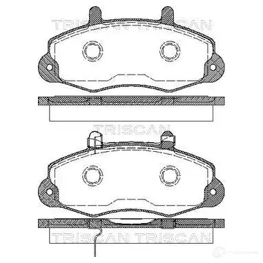 Тормозные колодки, комплект TRISCAN 811016009 NYG R3F 5709147770108 1116467 изображение 0