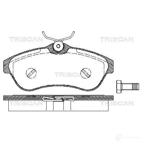 Тормозные колодки, комплект TRISCAN 811028027 5709147779835 R RE6G 1116861