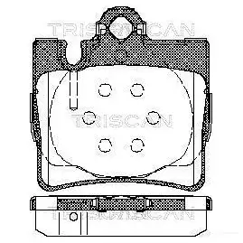 Тормозные колодки, комплект TRISCAN 1116628 5709147762530 EA522 XN 811023025